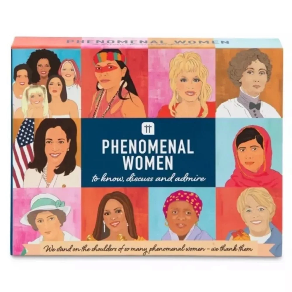 Talking Tables 60 Phenomenal Women in History Flashcards Game female empowerment